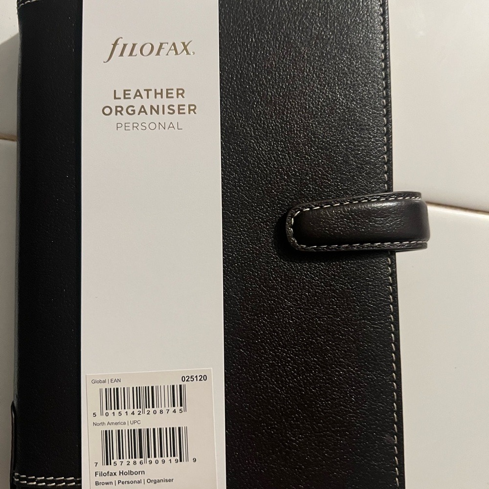 Filofax Personal Brown Holborn Organizer